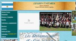 Desktop Screenshot of legionunitaria.granaderos.com.ar