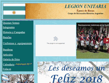 Tablet Screenshot of legionunitaria.granaderos.com.ar
